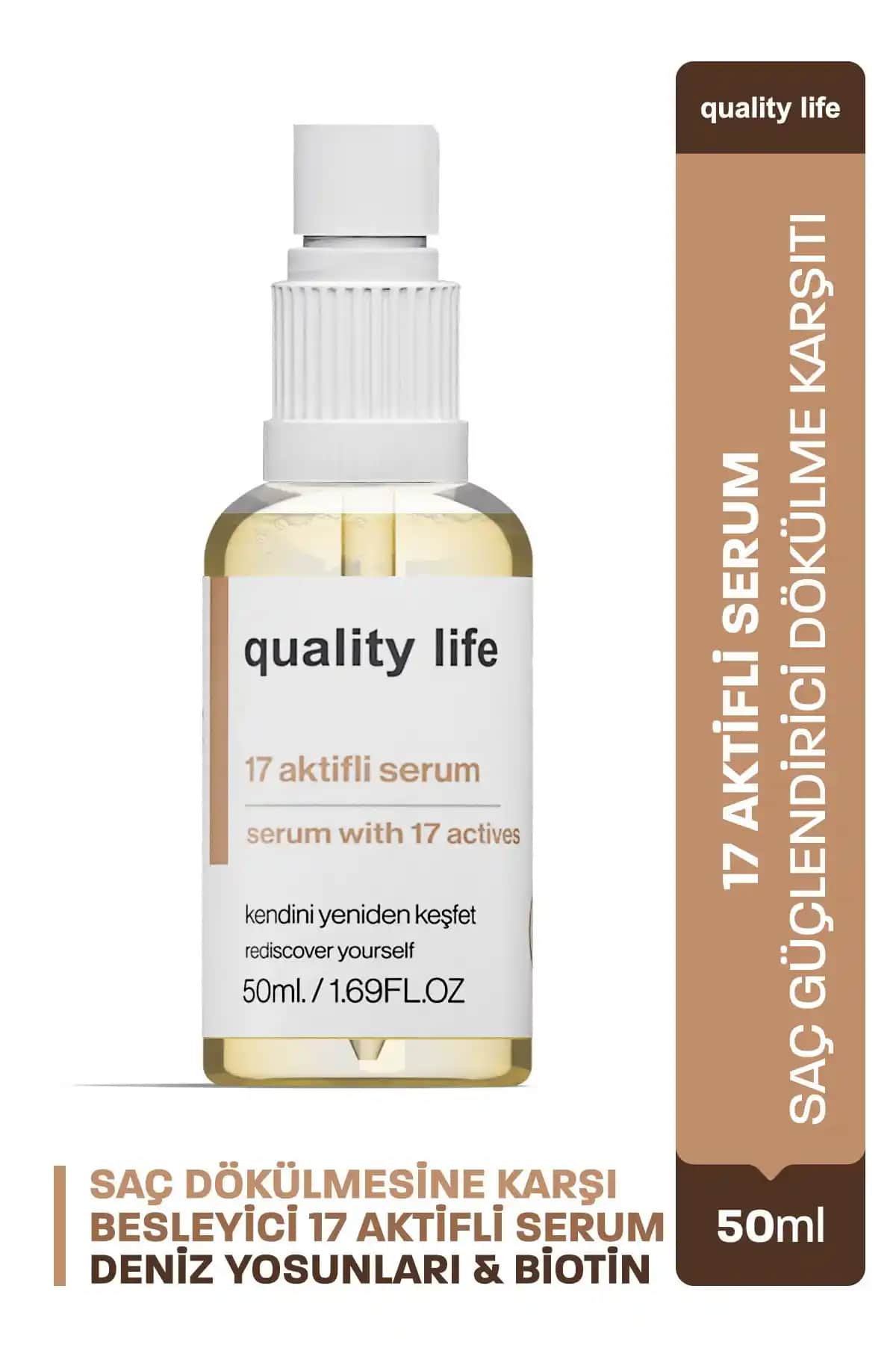 Quality Life 17 Aktifli Dökülme Karşıtı Serum ile Saç Sağlığınızı Güçlendirin