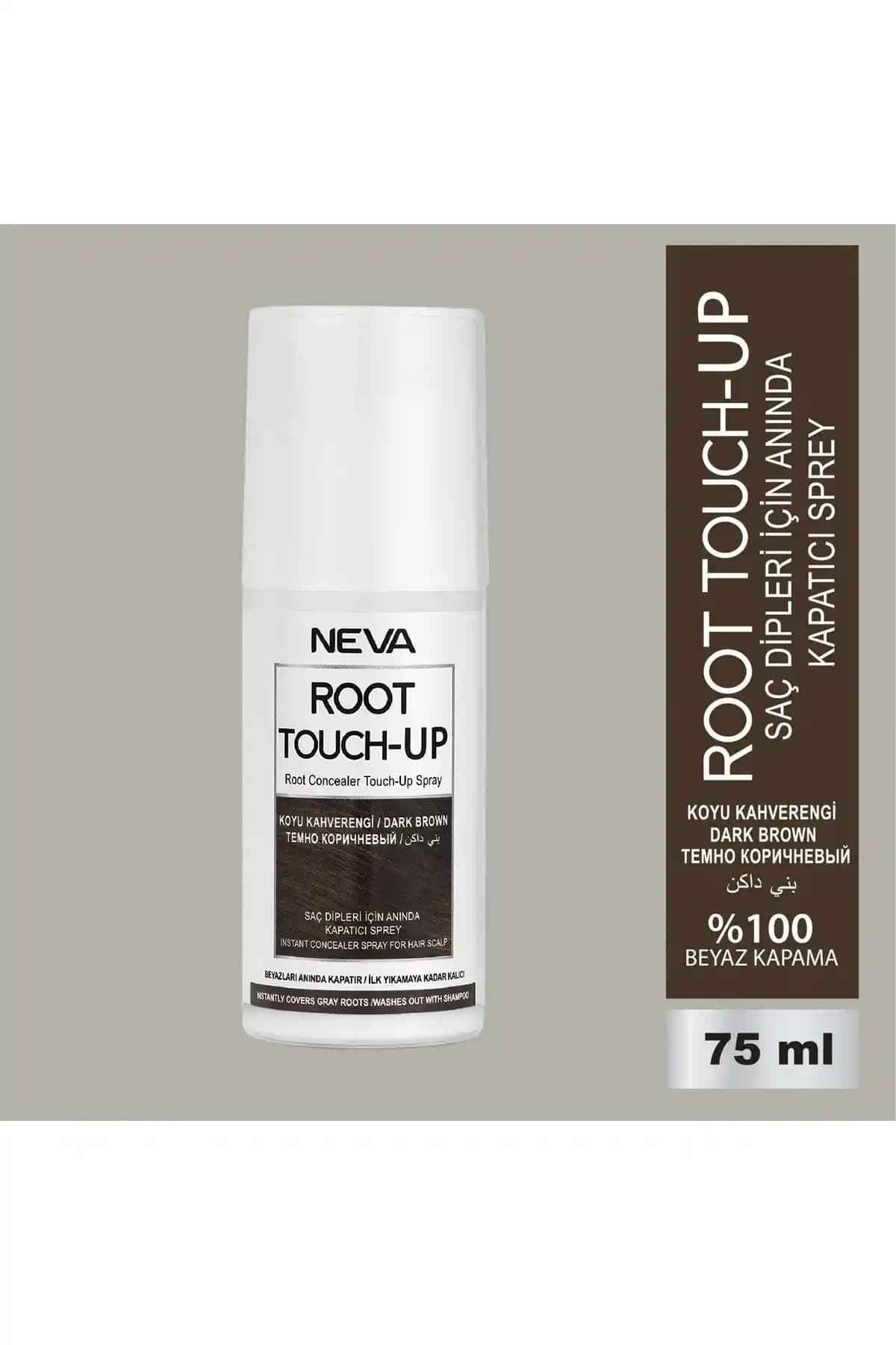 Root Touch-Up Sprey 75 ml Koyu Kahve - Doğal ve Hızlı Saç Renk Koruma Ürünü