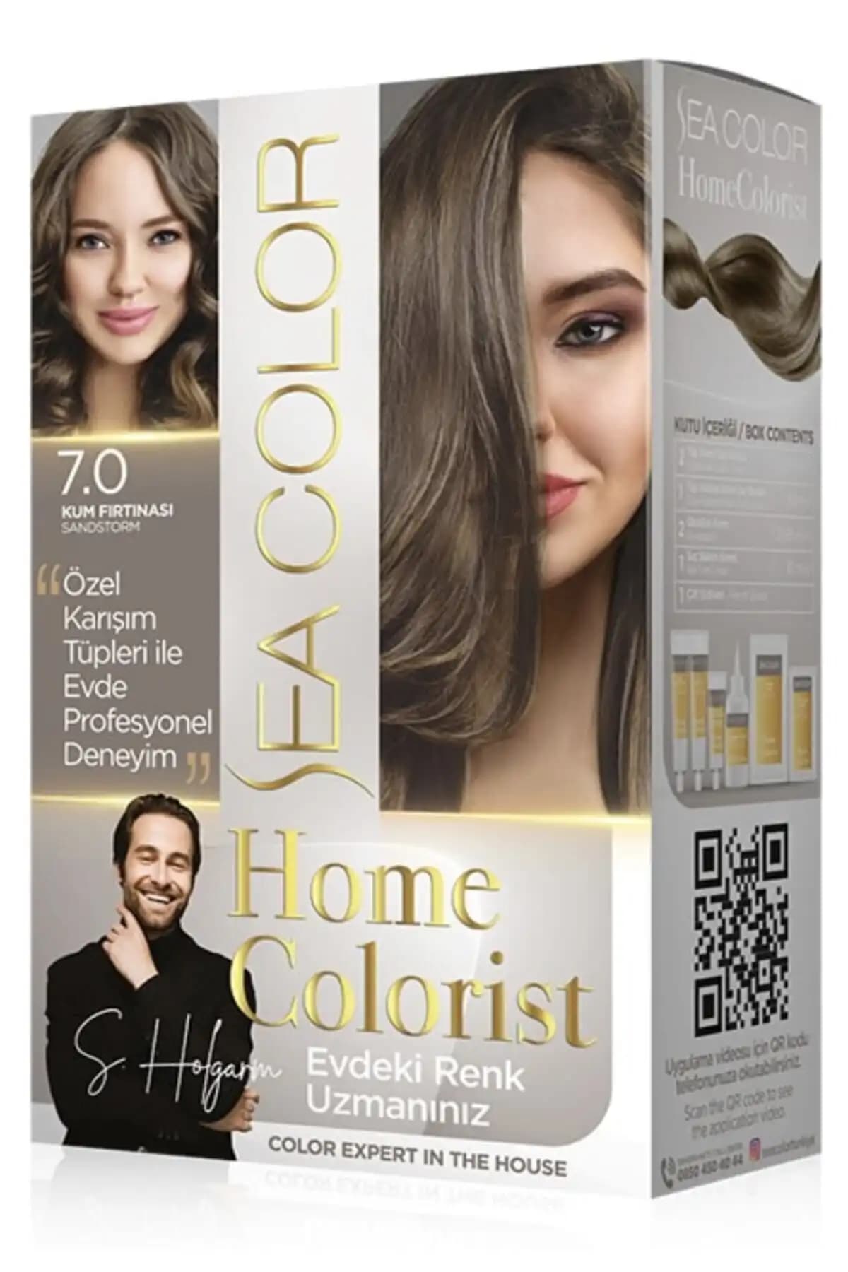 Sea Color Homecolorist 7.0 Kum Fırtınası Saç Boyası: Evde Kalıcı ve Doğal Görünüm İçin Uygun Çözüm