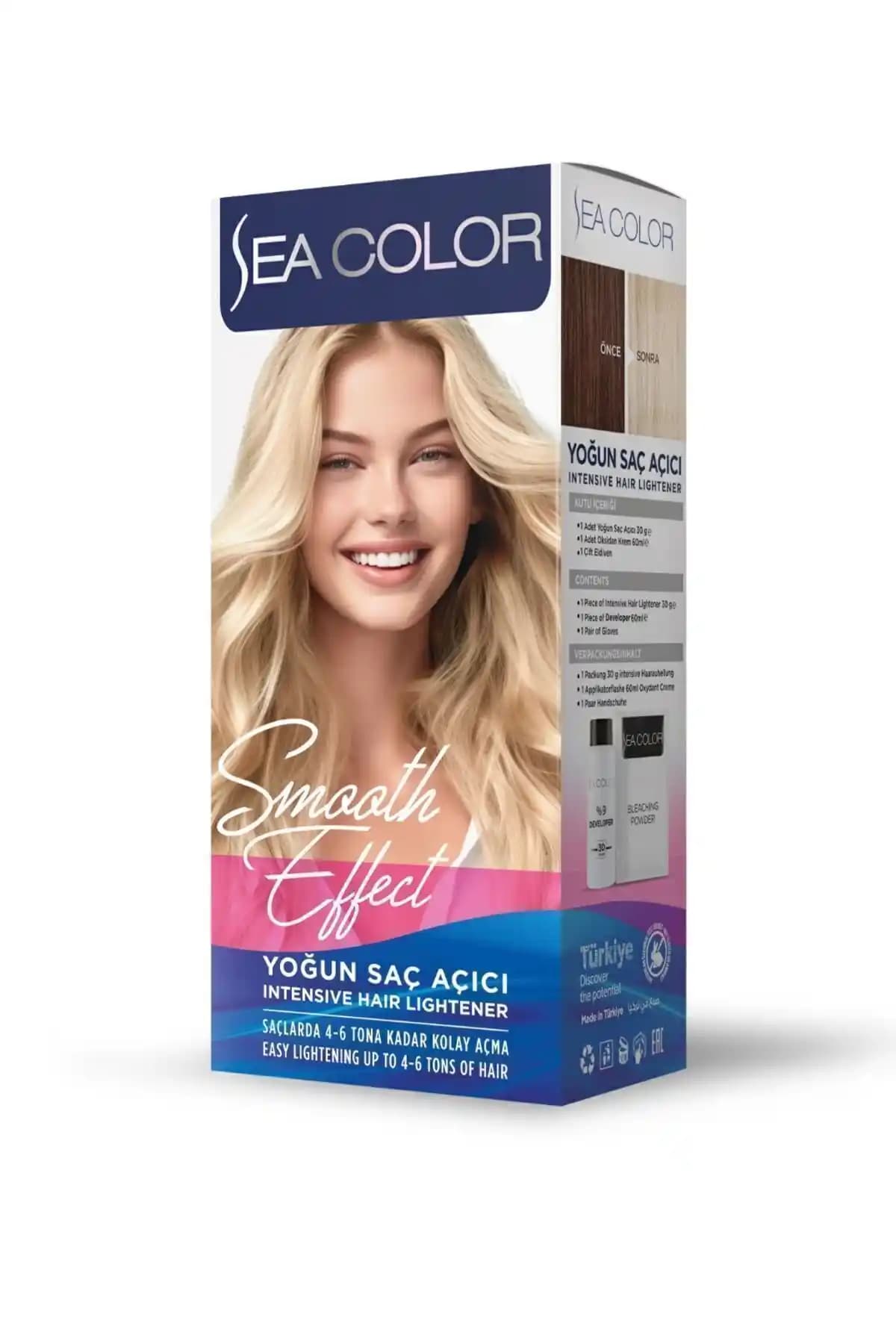 Sea Color Smooth Effect Doğal Görünüm ve Parlaklık İçin Güvenilir Saç Açıcı Ürün