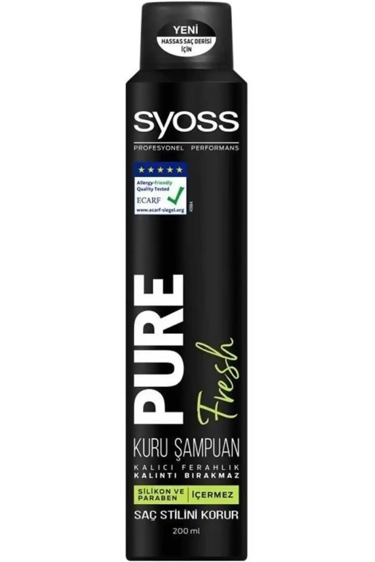 Syoss Kuru Şampuan Pure Fresh 200 ml: Hızlı ve Pratik Saç Tazeleme Çözümü