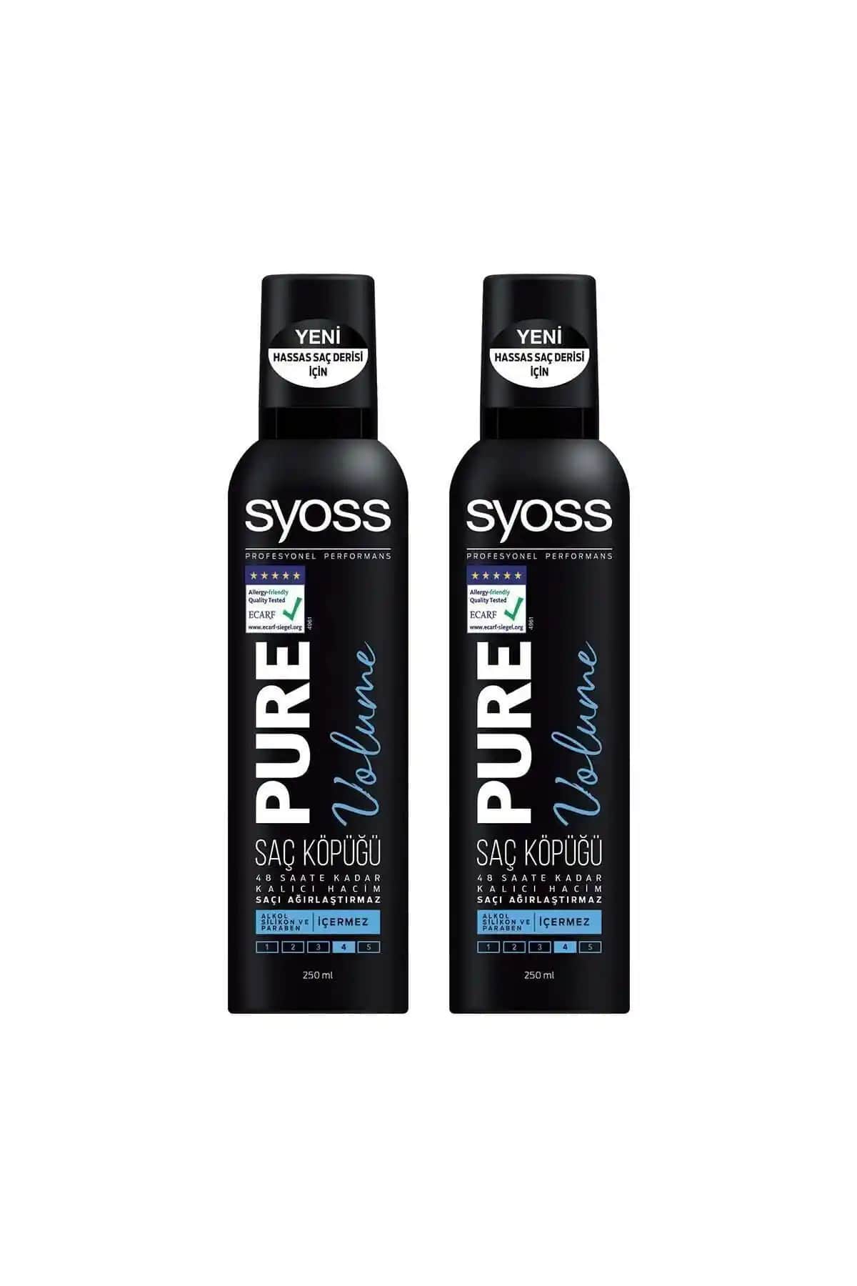 Syoss Pure Volume Saç Köpüğü ile Dolgun ve Canlı Saçlara Ulaşın
