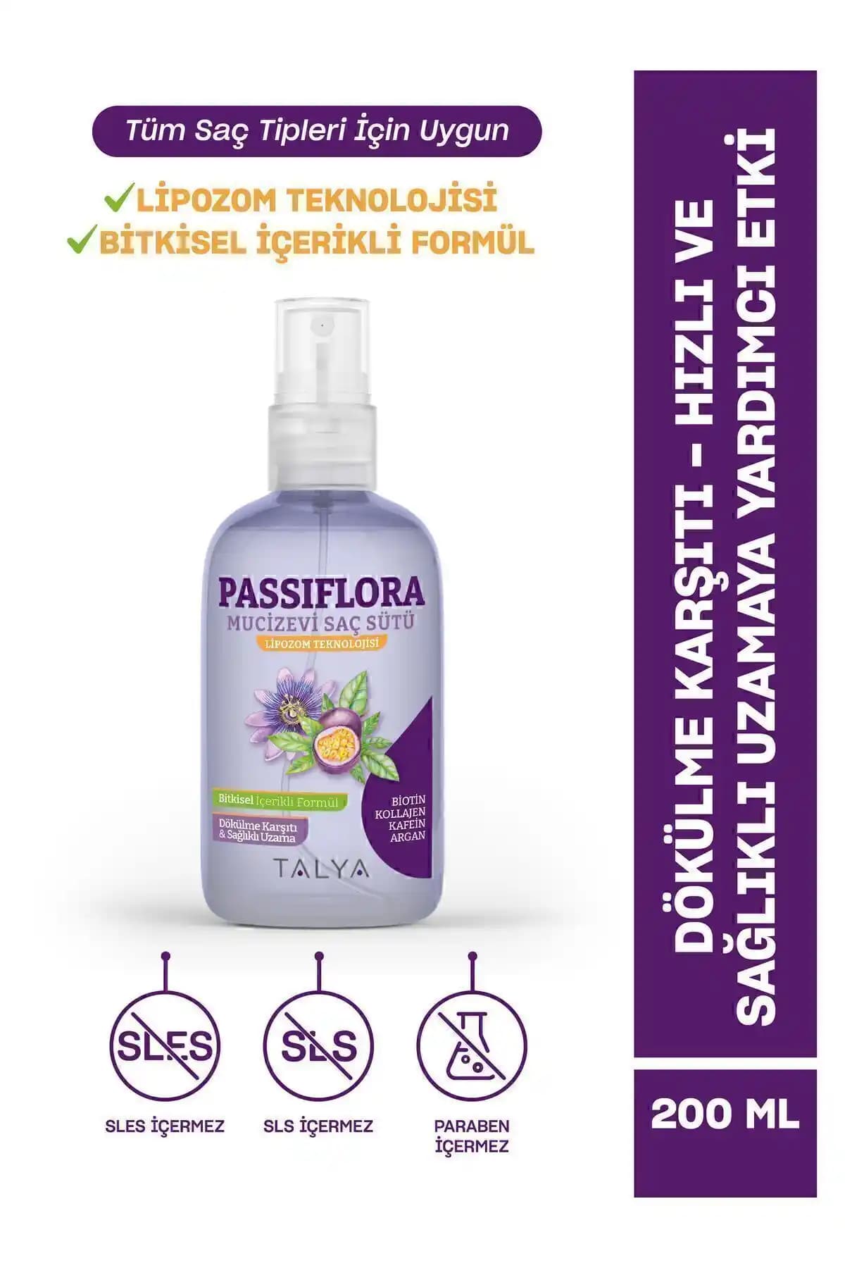 Talya Passiflora Mucizevi Saç Sütü ile Doğal ve Güçlü Saçlara Kavuşun