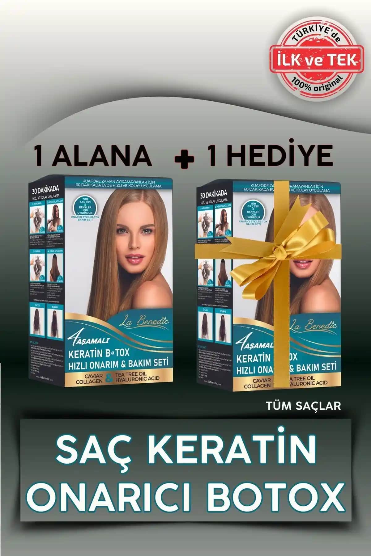 Tr'de İlk 4 Aşamalı Keratin Botox Seti: Saçları Güçlendiren ve Parlatan Bakım Seti
