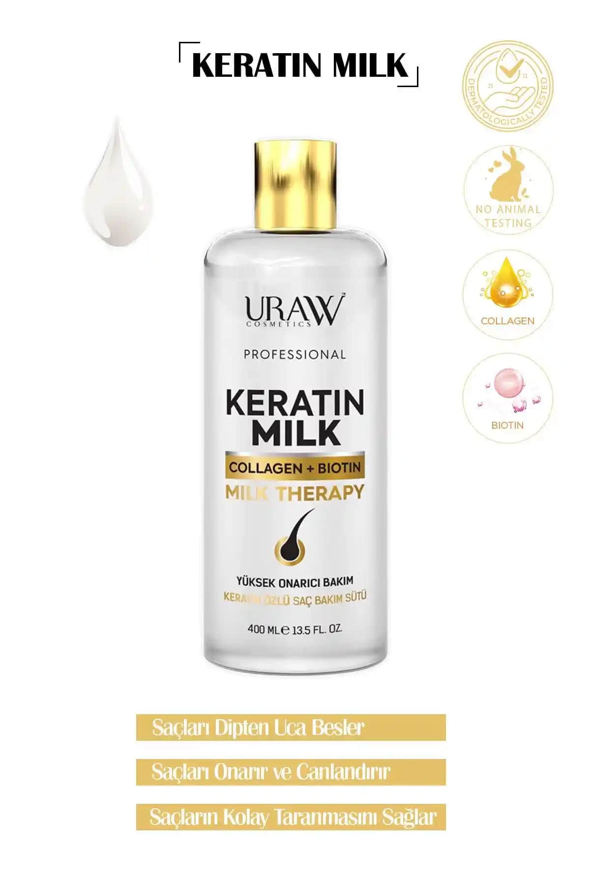 Uraw Keratin Sütü ile Saçlarınızı Güçlendirin ve Onarın Doğal ve Sağlıklı Görünüm İçin