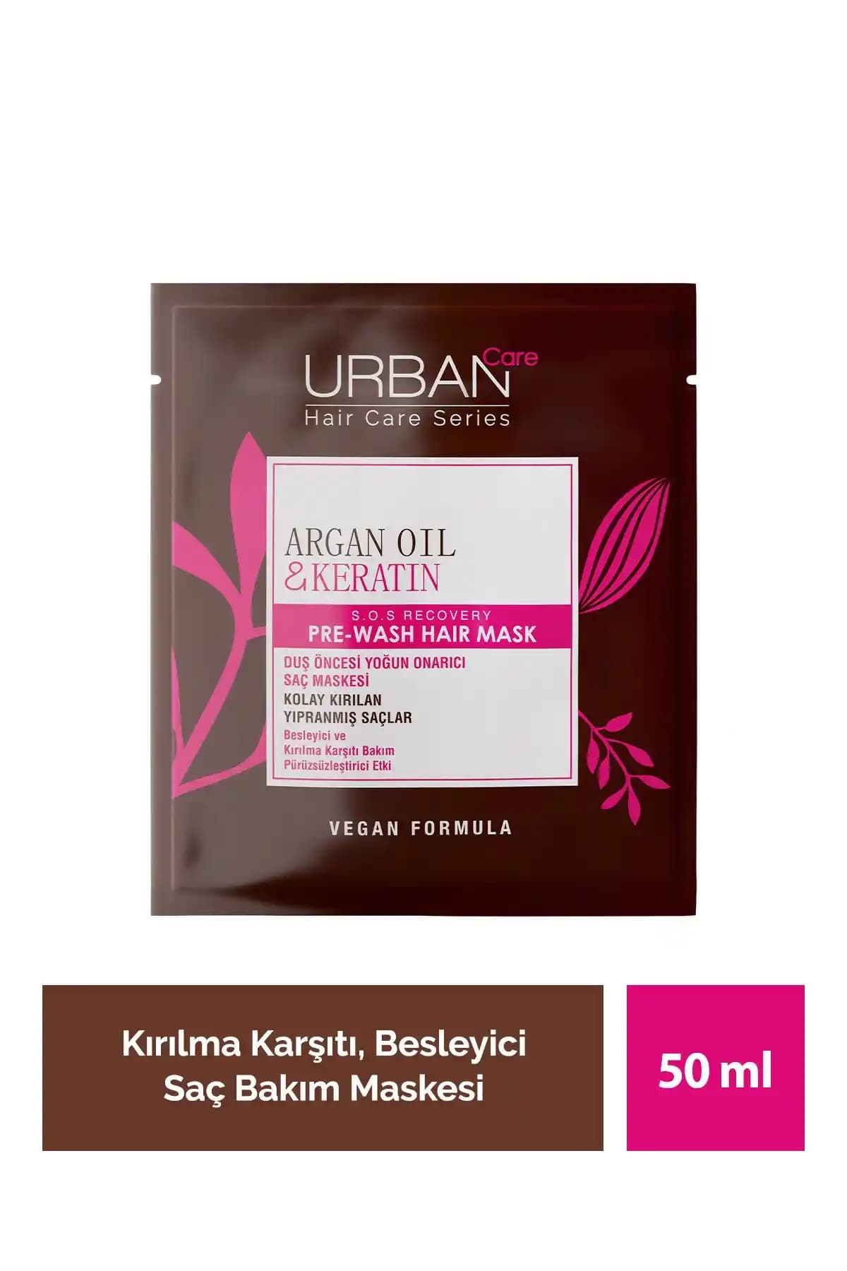 Urban Care Argan Yağı ve Keratin İçeren Yoğun Saç Maskesi Yıpranmış ve Kırılan Saçlar İçin