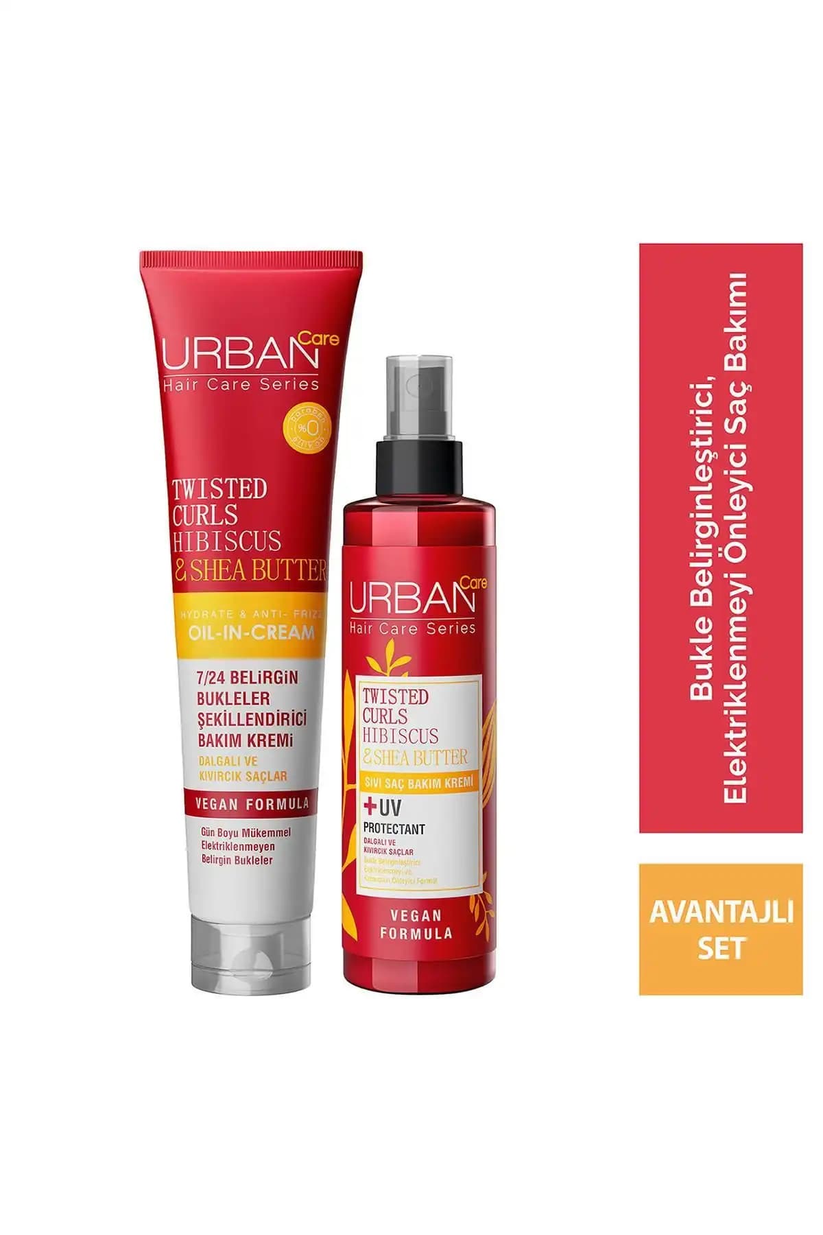 Urban Care Hibiscus & Shea Butter Kıvırcık ve Dalgalı Saçlar İçin Özel Bakım Seti