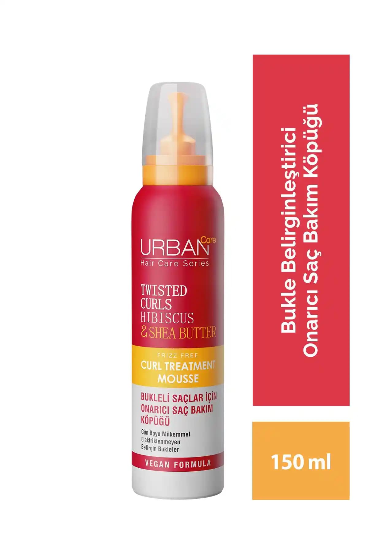 Urban Care Hibiscus Shea Butter Shake N Repair Köpük ile Dalgalı ve Kıvırcık Saçlar İçin Güçlendirici Bakım