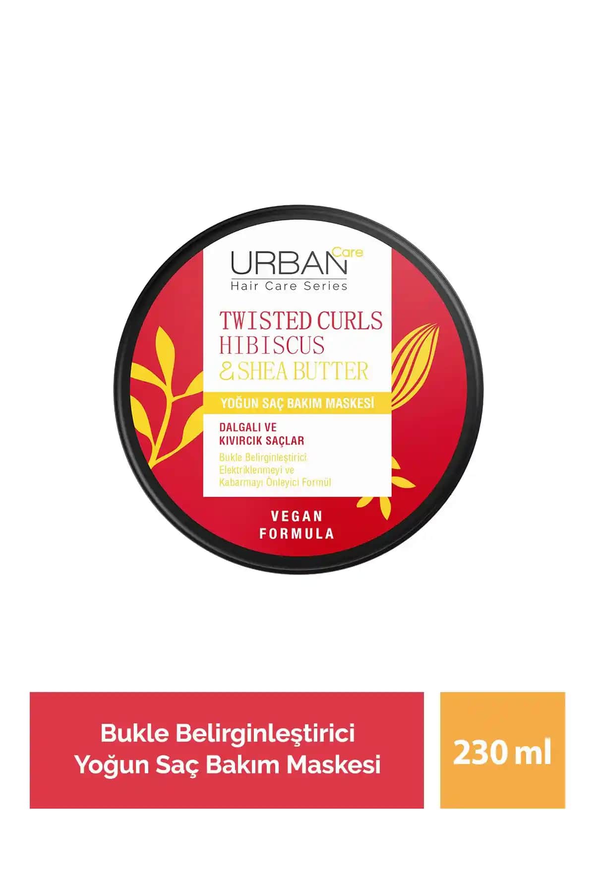 Urban Care Hibiscus Shea Butter Yoğun Saç Maskesi Kıvırcık ve Dalgalı Saçlar İçin Güçlendirici Bakım