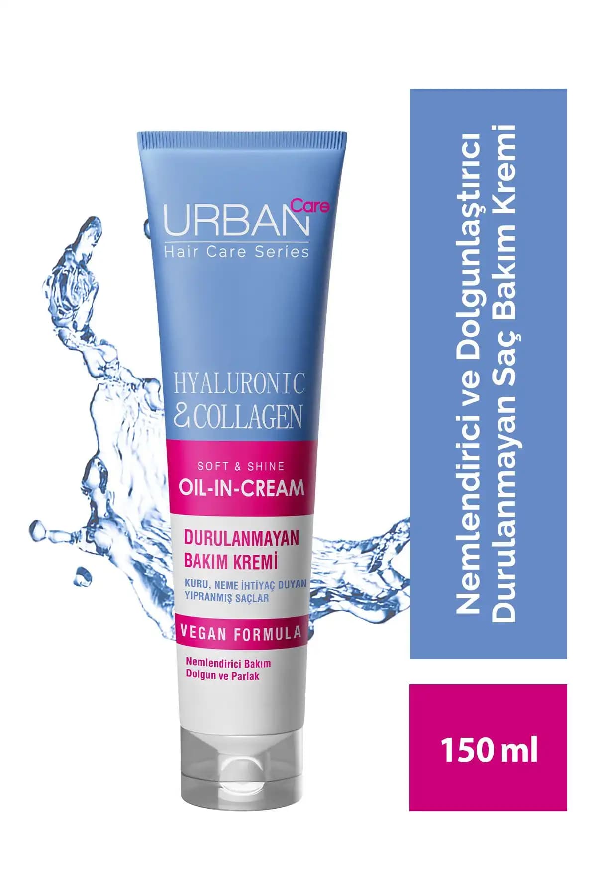 Urban Care Hyaluronik Asit ve Kolajen İçeren Kuru ve Cansız Saçlar İçin Bakım Kremi