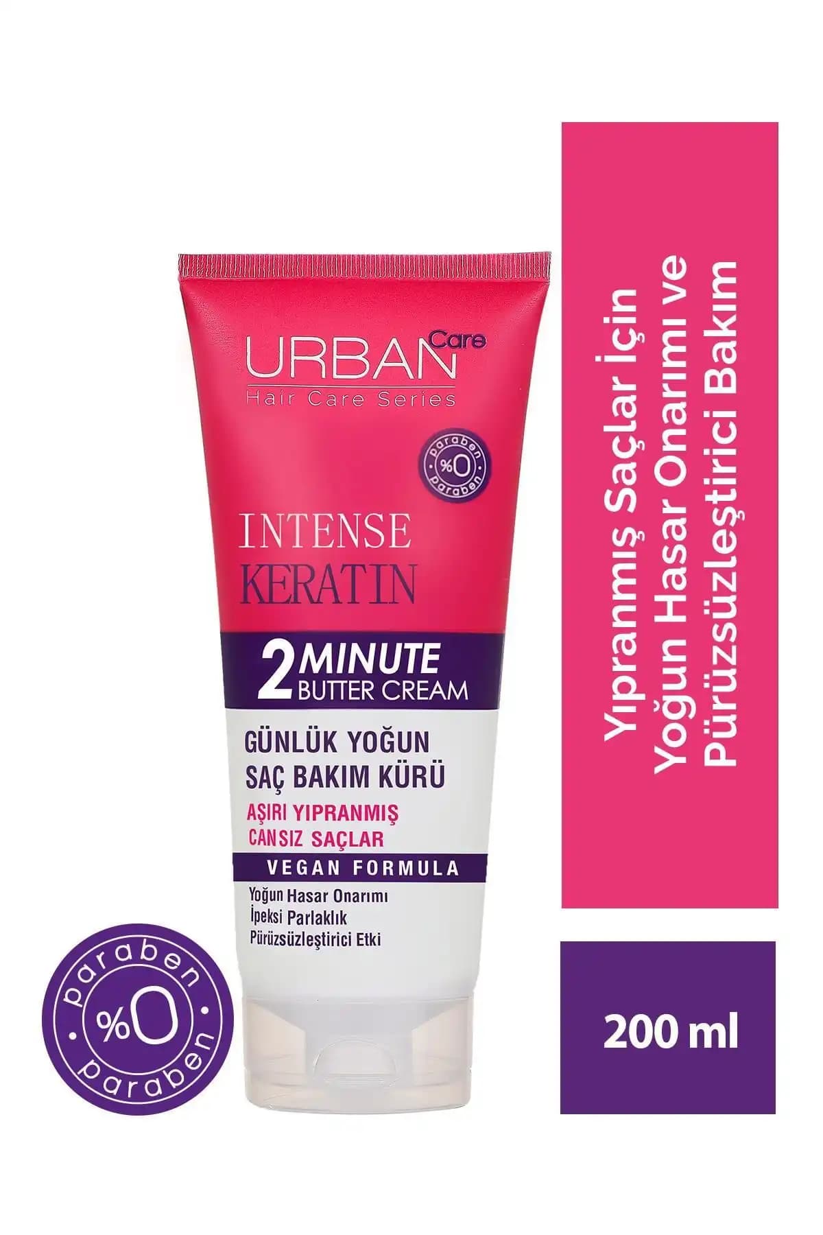 Urban Care Intense Keratin: Yoğun ve Etkili Saç Bakım Maskesi for Yıpranmış ve Kuru Saçlar