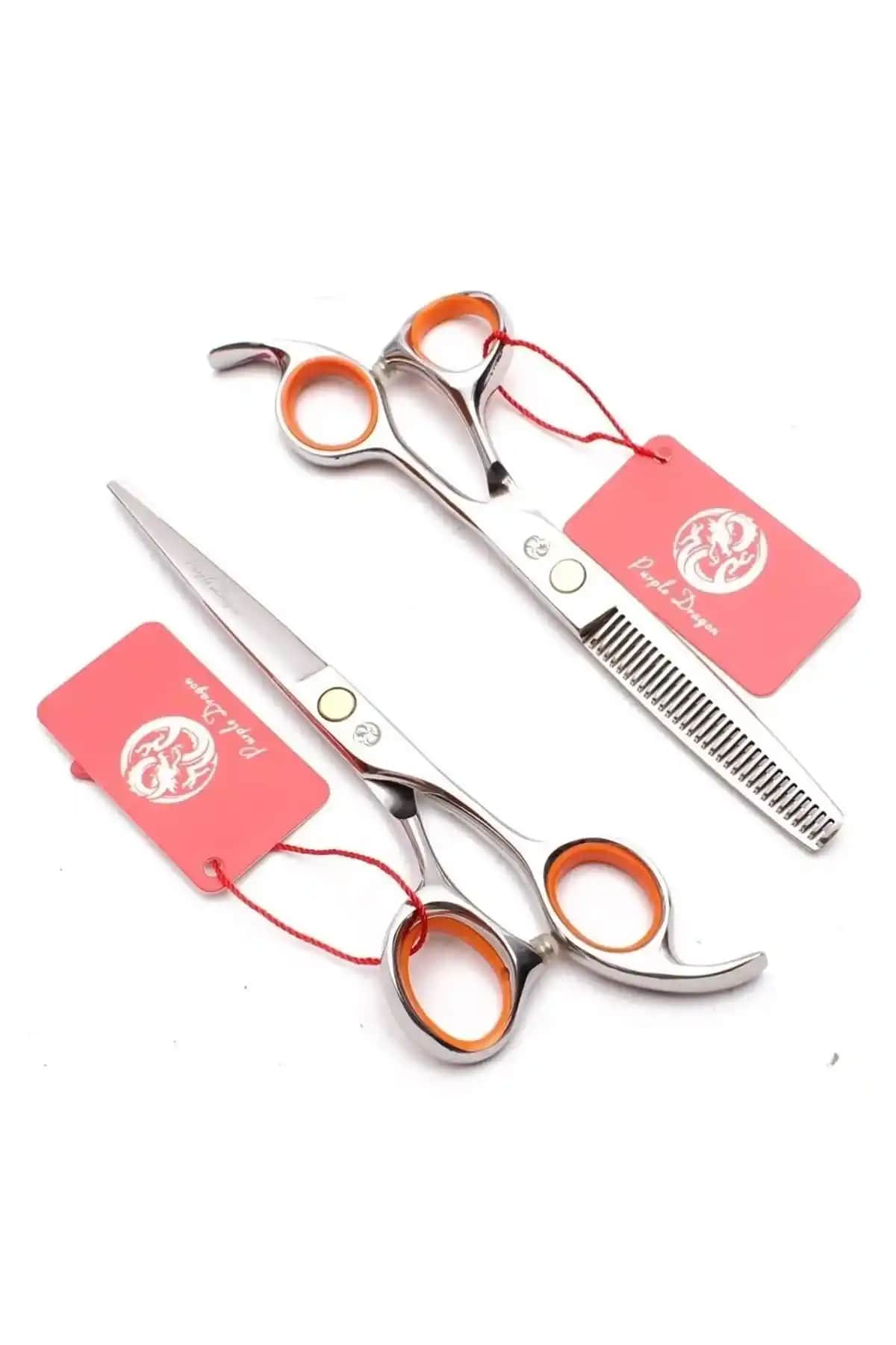 Valkyrie Purple Dragon Profesyonel Saç Makas Seti Şık ve Hassas Kesim İçin Uygun