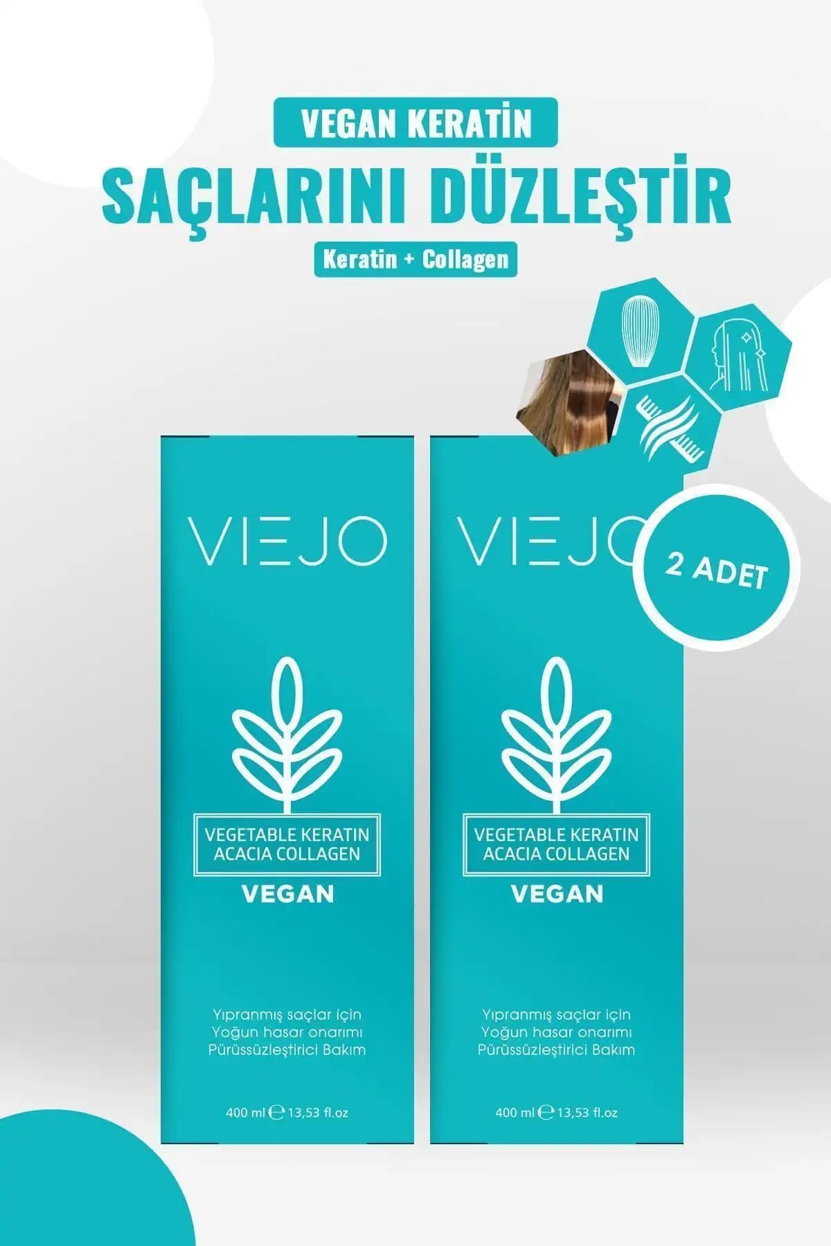 Vegan Saç Keratini Seti: Doğal ve Etik Saç Bakımı için Güçlendirici Çözüm