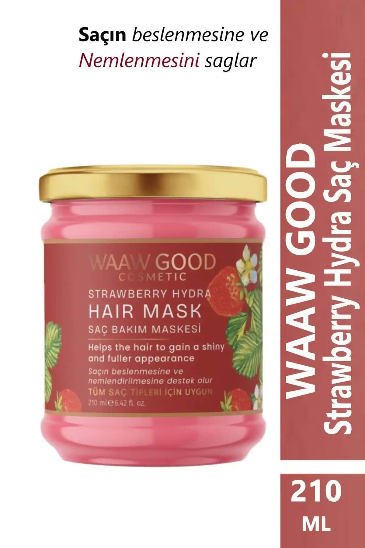 WAAW GOOD Çilek Hydra Saç Maskesi: Doğal ve Etkili Saç Bakımında Yeni Dönem