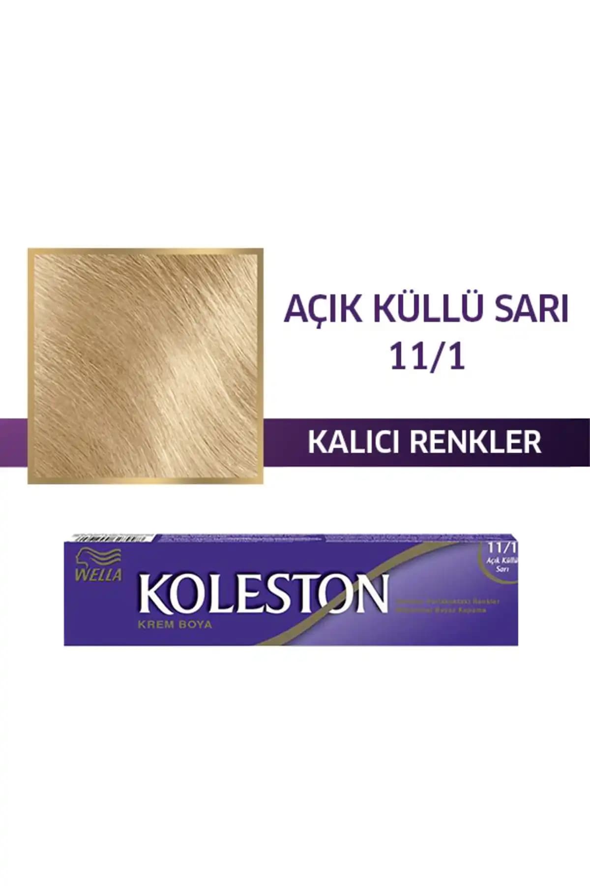 Wella Koleston 11/1 Açık Küllü Sarı Saç Boyası Profesyonel ve Kalıcı Renk Seçeneği