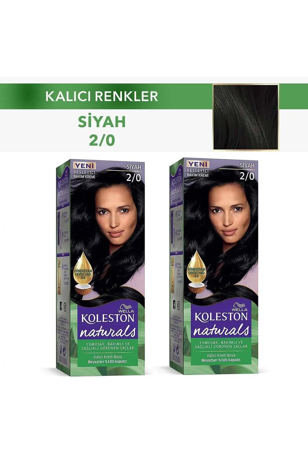 Wella Koleston Naturals 2/0 Siyah Saç Boyası: Doğal ve Parlak Renk Sunan Güvenilir Ürün
