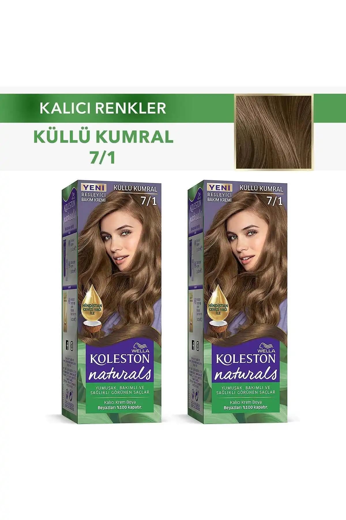 Wella Koleston Naturals 7/1 Küllü Kumral Saç Boyası Kalıcı ve Sağlıklı Renk İçin