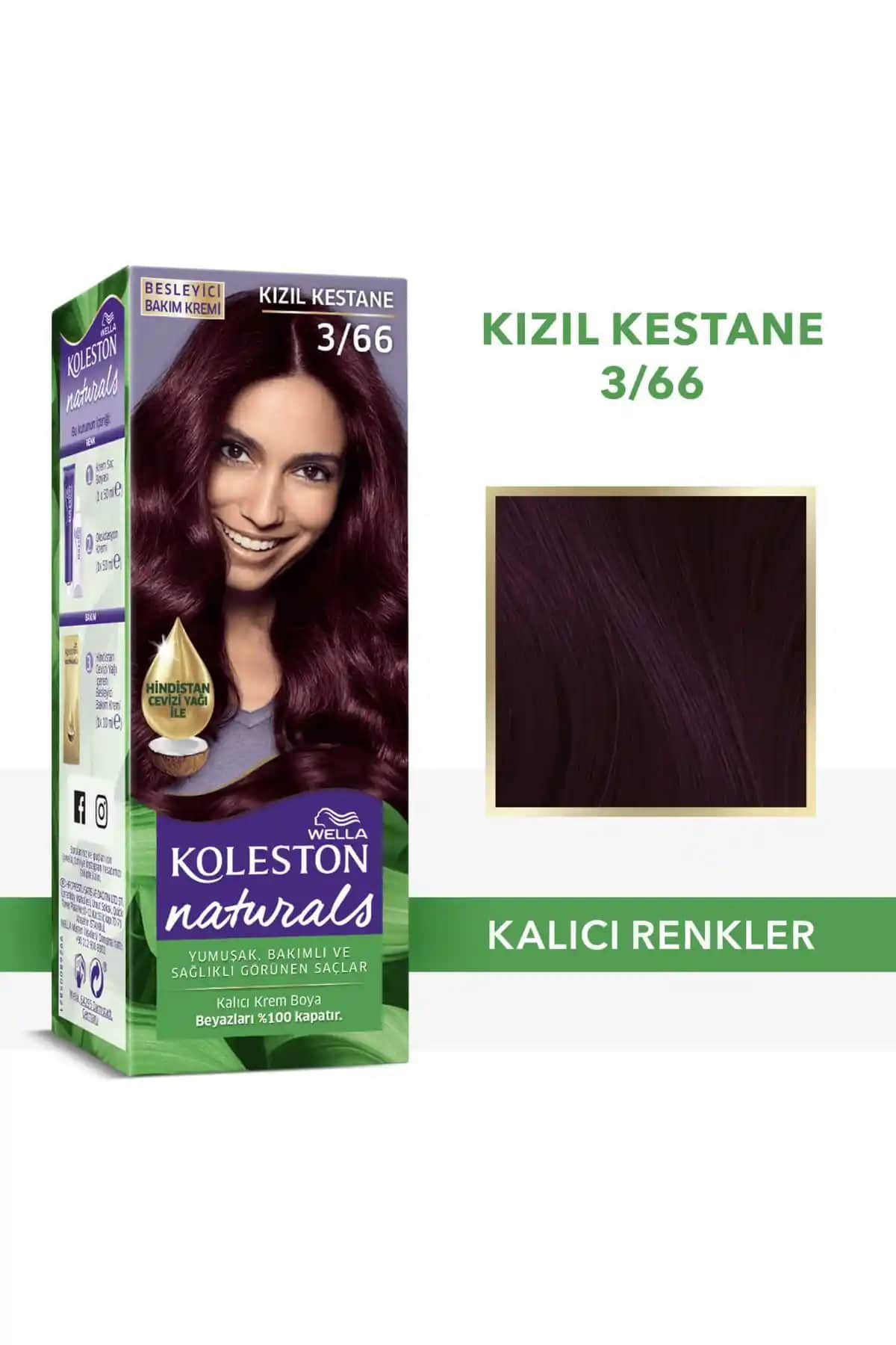 Wella Koleston Naturals Kızıl Kestane Saç Boyası Kalıcı ve Doğal Renk Seçeneği
