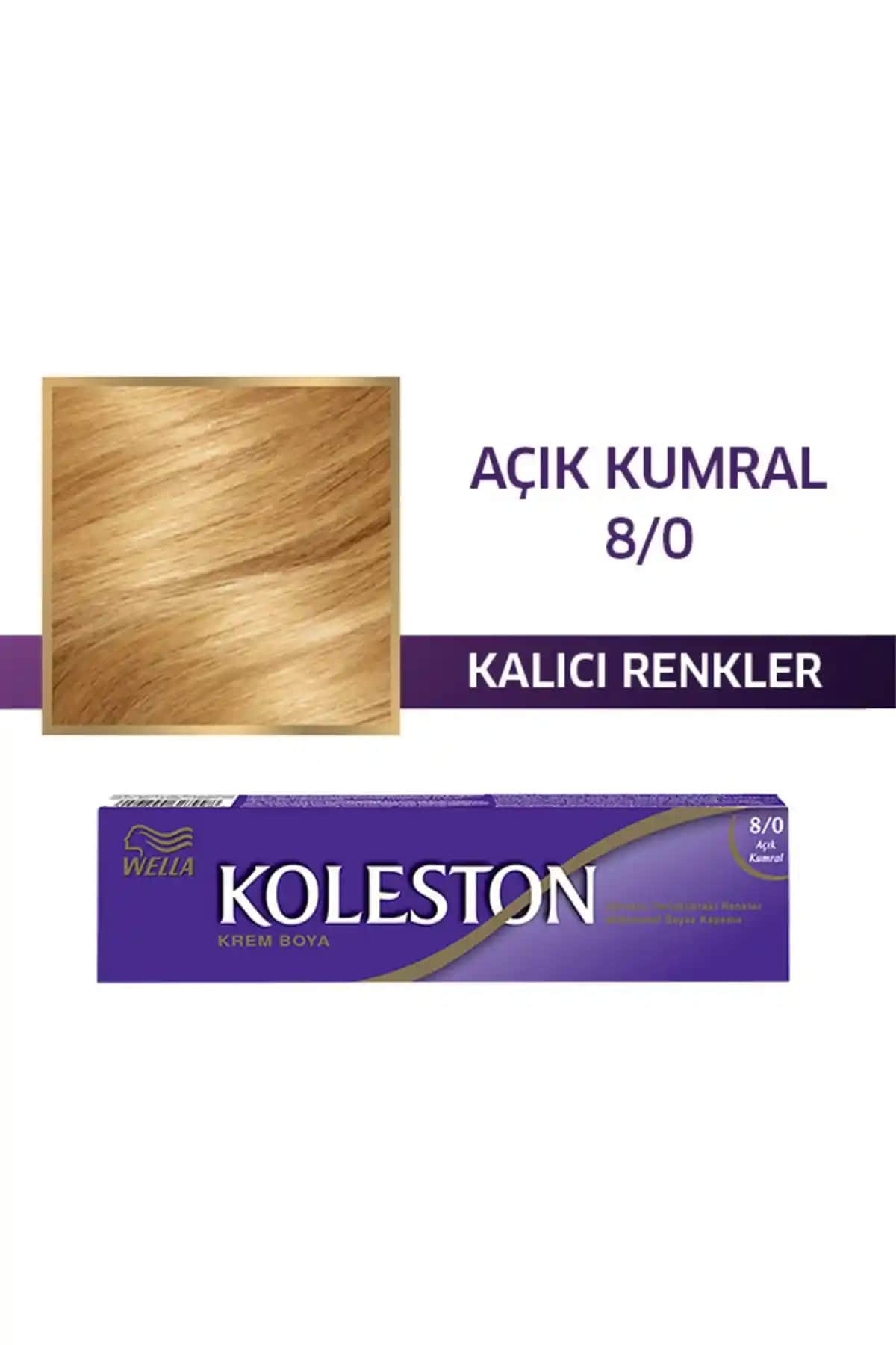 Wella Koleston Tekli Saç Boyası 8/0 Açık Kumral Kalıcı ve Güvenilir Renk Çözümü