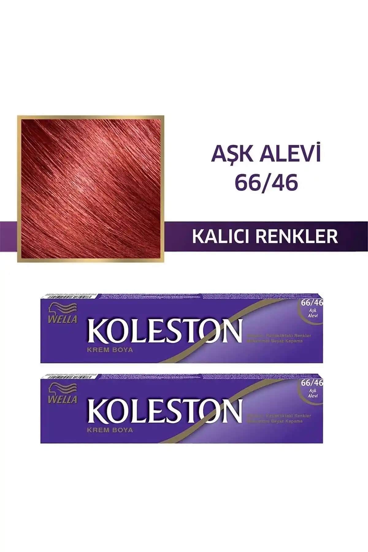 Wella Koleston Tüp Saç Boyası 66/46 Aşk Alevi: Kalıcı ve Canlı Haki Tonları