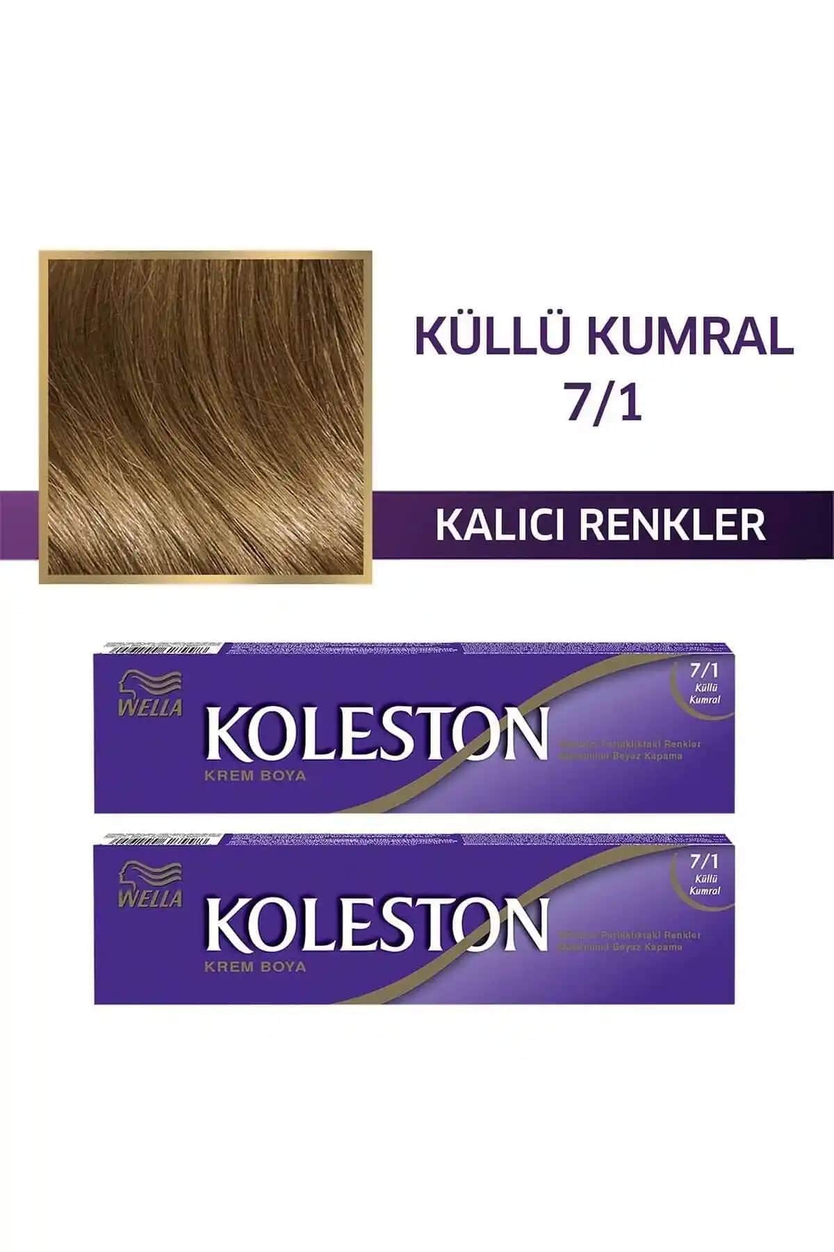 Wella Koleston Tüp Saç Boyası 7/1 Küllü Kumral: Kalıcı ve Doğal Renk Seçeneği
