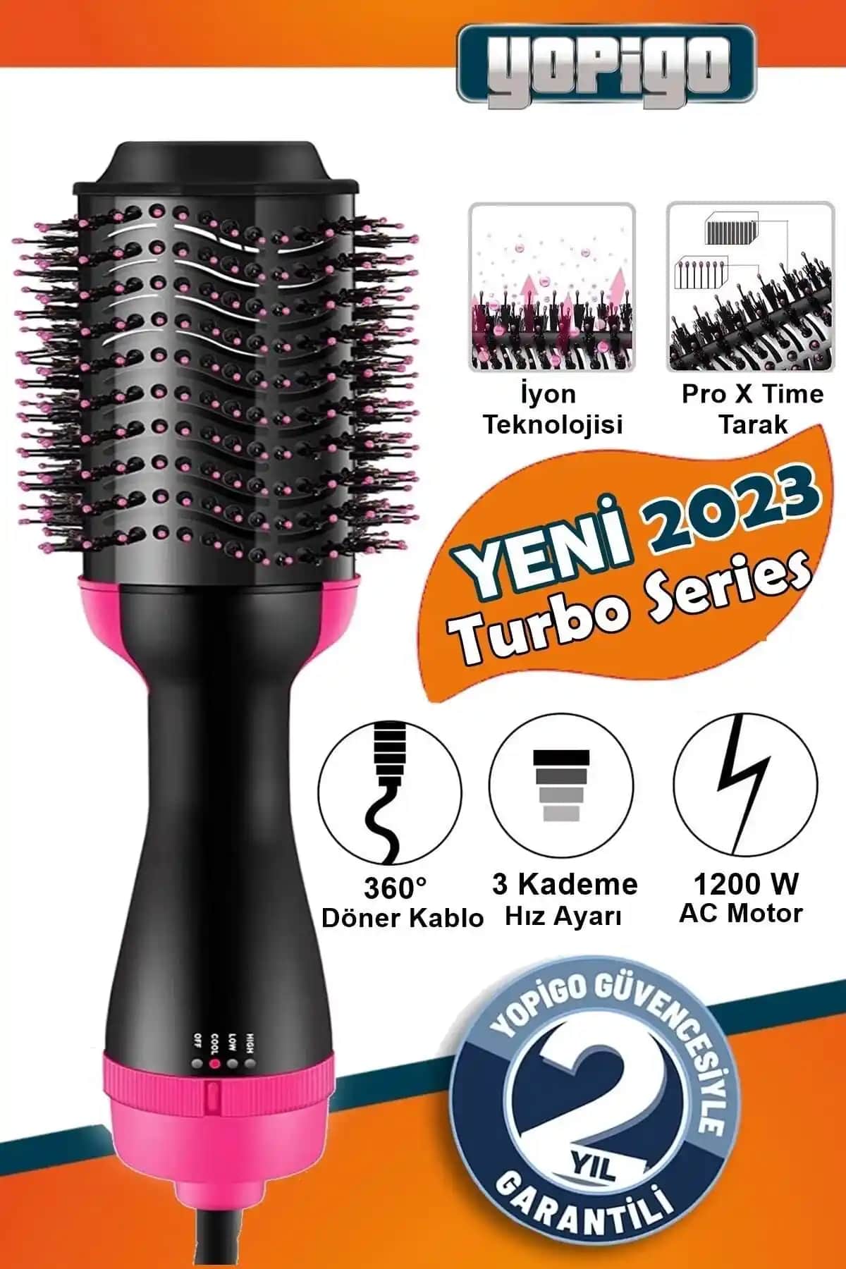 Yopigo One Step Pratik Pro Model Saç Şekillendirme ve Kurutma Cihazı