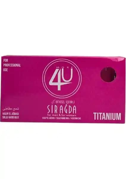 4U Bitkisel Kalıp Sir Ağda Titanyum Pembe 400 ml - Doğal ve Etkili Ağda Çözümü