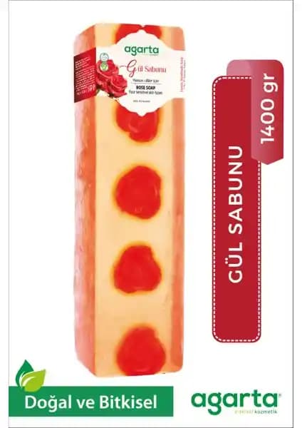 Agarta Doğal 1400 Gr El Yapımı Gül Sabunu Doğallık ve Güzelliğin Buluşması