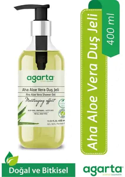Agarta Doğal Aha Aloe Vera Duş Jeli: Doğallık ve Nemlendirmenin Güçlü Buluşması