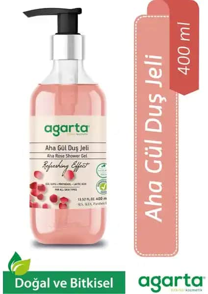 Agarta Doğal Aha Gül Duş Jeli: Doğal İçeriklerle Ferahlatıcı ve Bakımlı Bir Temizlik Deneyimi