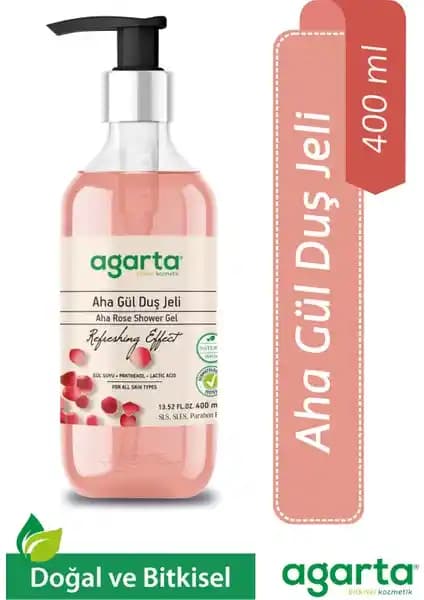 Agarta Doğal Aha Gül Duş Jeli: Doğal İçeriklerle Ferahlatıcı ve Bakımlı Bir Temizlik Deneyimi