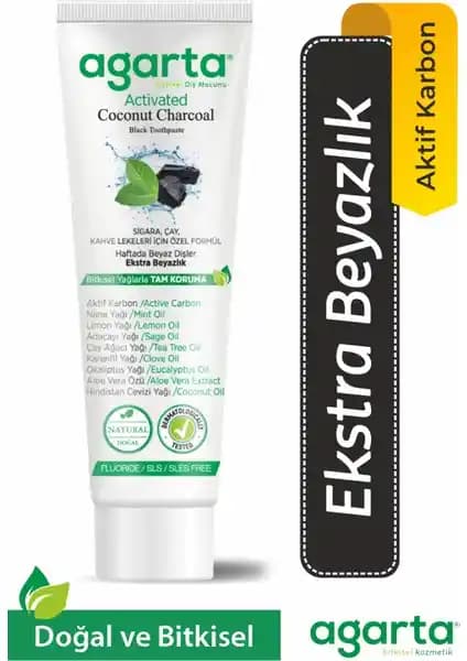 Agarta Doğal Florürsüz Aktif Karbon Diş Macunu ile Güvenli ve Doğal Diş Beyazlatma Çözümü