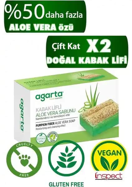 Agarta Doğal Kabak Lifli Aloe Vera Sabunu: Doğal İçeriklerle Cilt Bakımı ve Yenileme