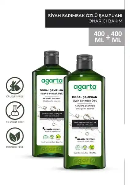 Agarta Siyah Sarımsak ve Keratin İçeren Doğal Şampuan ile Saçlarınızı Güçlendirin