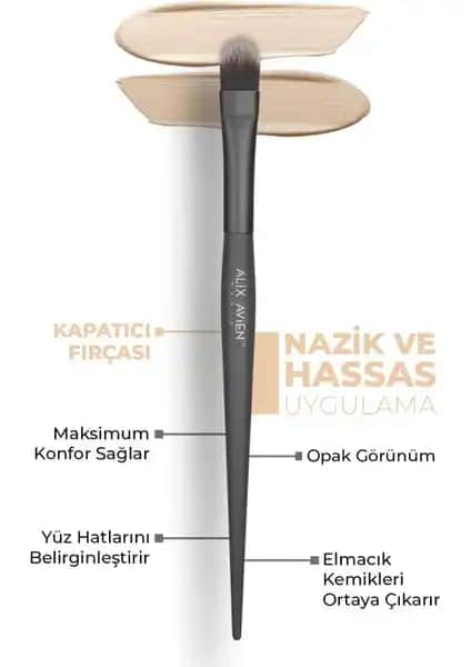 Alix Avien Kapatıcı Fırçası: Yüz Hatlarını Belirginleştiren Profesyonel Makyaj Aksesuarı
