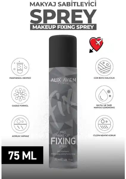Alix Avien Makyaj Sabitleyici Sprey: Gün Boyu Tazelik ve Kalıcılık Sağlayan Pratik Çözüm