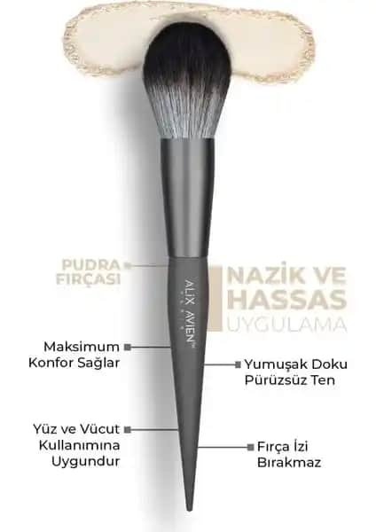 Alix Avien Pudra Fırçası: Yüksek Kaliteli, Çok Yönlü ve Doğal Makyaj Sonuçları İçin Ideal