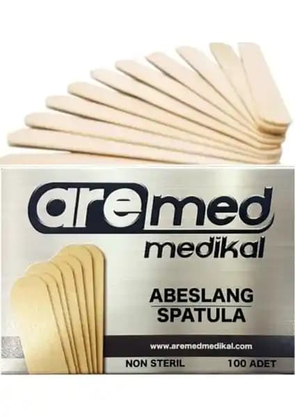 Aremed 100'lü Ahşap Dil Çubuğu Ağda Spatulası Güzellik ve Bakım İçin Profesyonel Seçenek
