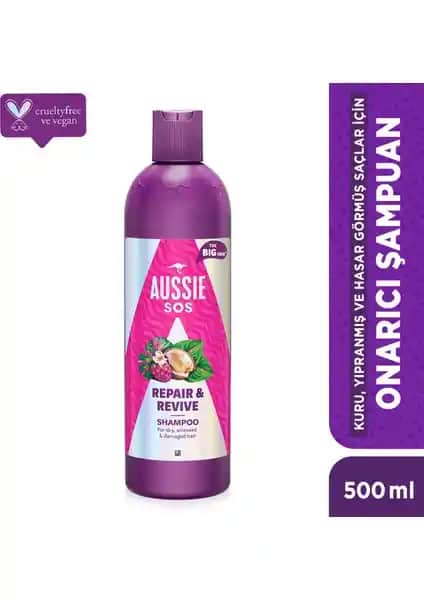 Aussie Sos Repair & Revive Şampuanı Kuru ve Yıpranmış Saçlar İçin Etkili Bakım Çözümü