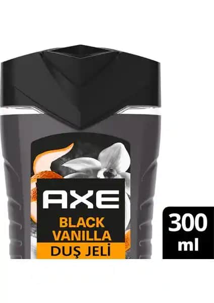 Axe Black Vanilla Çok Yönlü Duş Jeli Erkekler İçin Temizlik ve Ferahlık Sağlar