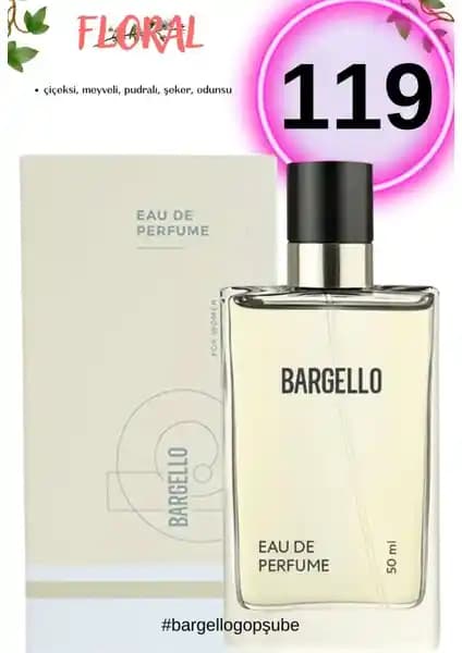 Bargello 119 Floral Kadın Parfüm 50ML Edp Çiçeksi ve Meyveli Zarif Koku Tanıtımı