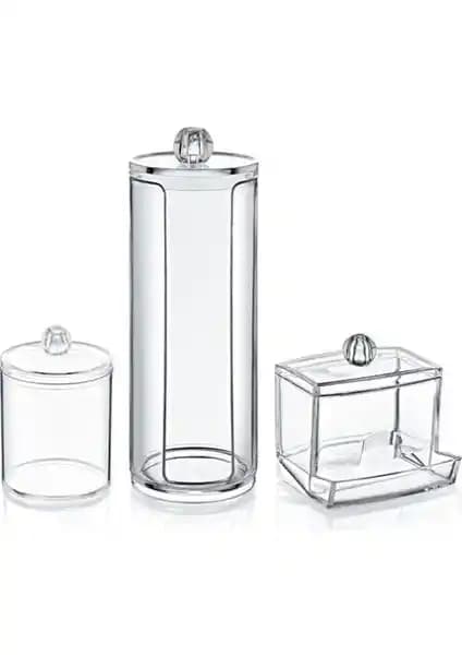 Beauty Insideout Bee Home 3'lü Makyaj Organizer Set: Şık ve Pratik Depolama Çözümü