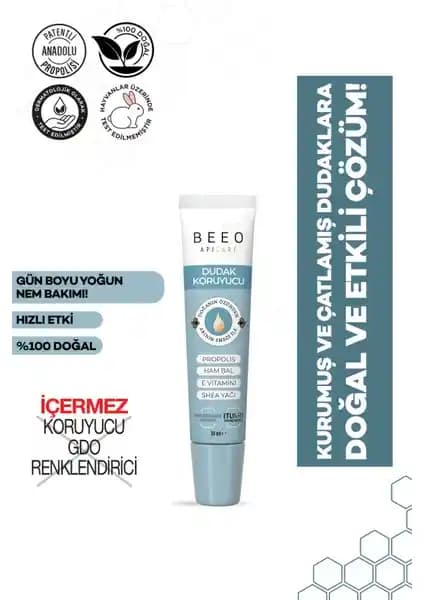 BEE'O Dudak Koruyucu Yoğun Nemlendirici Shea Yağlı: Doğal ve Güvenilir Dudak Bakım Ürünü