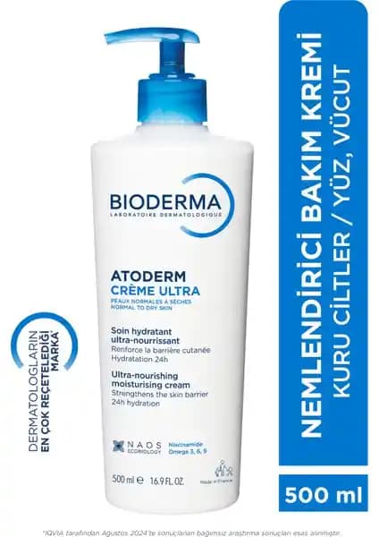 Bioderma Atoderm Ultra Kuru ve Hassas Ciltler İçin Etkili Nemlendirme Çözümü