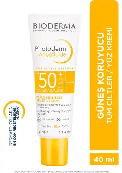 Bioderma Photoderm Aquafluide SPF50: Hassas Ciltler İçin Yüksek Koruma Sağlayan Güneş Kremi
