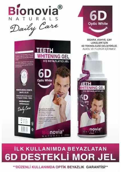 Bionovia Hızlı Etkili Diş Beyazlatıcı Jel: Güvenli ve Etkili Parlak Gülüş Çözümü