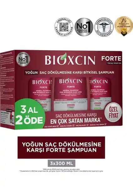 Bioxcin Forte Şampuan Saç Dökülmesine Karşı Güçlendiren ve Sağlıklı Uzama Destekleyen Ürün
