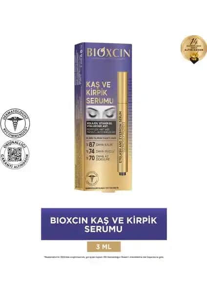 Bioxcin Kaş ve Kirpik Serumu: Doğal İçeriklerle Güçlendiren ve Uzatan Bakım Ürünü