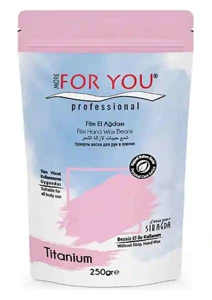 Boncuk Ağda Titanyum Pembe 250 gr - Güçlü ve Estetik Ağda Çözümü