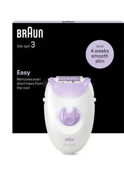 Braun Silk-Épil 3 3-000 Epilatör: Güçlü ve Pratik Evde Epilasyon Cihazı